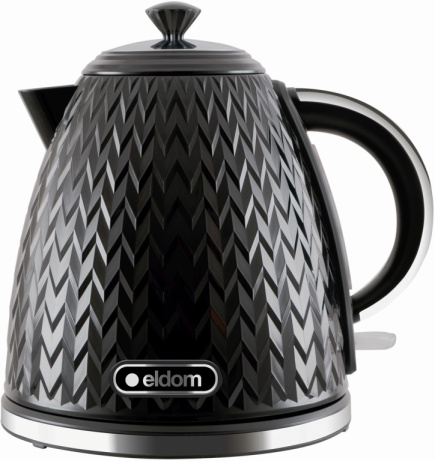 ELDOM NELA Kettle, 1.7 l capacity, 2000 W power, black