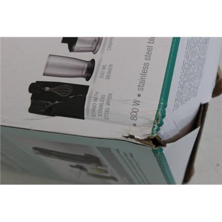 Восстановленный. Gorenje HBC807QB Blender, Hand, Power 800 W, Black | Gorenje Blender | HBC807QB | Hand Blender | 800 W | Number of speeds Variable | Chopper | Black | DAMAGED PACKAGING
