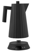 Veekeetja temperatuuri näidikuga, Alessi Plissé 1,7 L, Must
