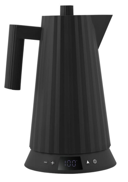 Veekeetja temperatuuri näidikuga, Alessi Plissé 1,7 L, Must