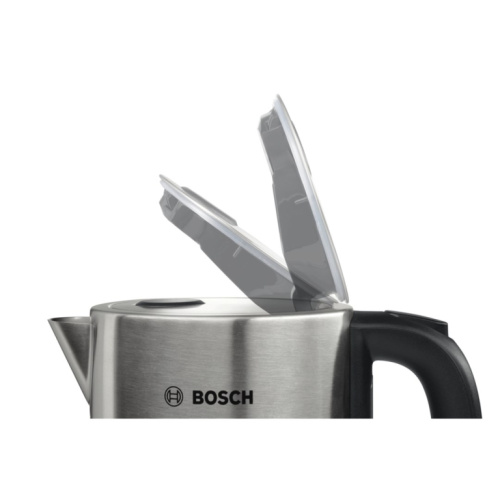 Bosch TWK7S05 electric Veekeetja 1.7 L 2200 W Black, Grey