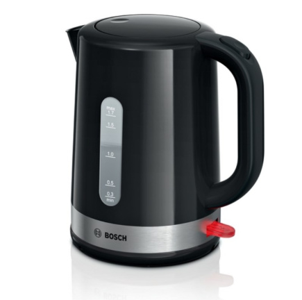 Bosch TWK6A513 electric Veekeetja 1.7 L 2200 W Must, Stainless steel