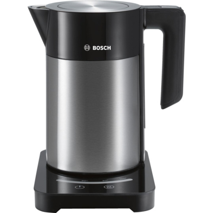 Bosch TWK7203 electric Veekeetja 1.7 L 1850 W Must, Stainless steel