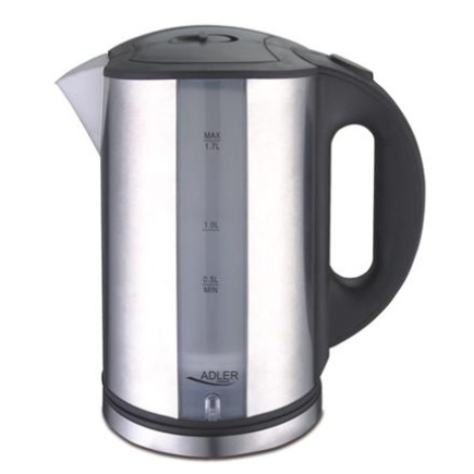 Adler | Veekeetja | AD 1216 | Standard | 2000 W | 1.7 L | Stainless steel | 360° rotational base | Stainless steel