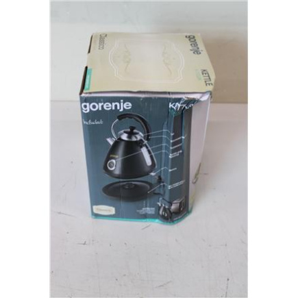 Taastatud. Gorenje K17CLBK Veekeetja, Electric, Capacity 1.7 L Power 2200 W, Plastic and metal, Must | Gorenje Veekeetja | K17CLBK | Electric | 2200 W | 1.7 L | Plastic and metal | 360° rotational base | Must | DAMAGED PACKAGING
