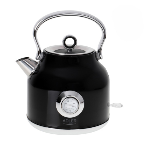 Adler AD 1346B electric Veekeetja 1.7 L 2200 W Must, Metallic