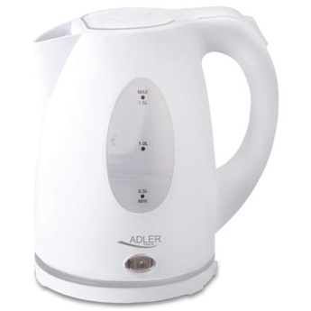 Adler | Veekeetja | AD 1207 | Standard | 2000 W | 1.5 L | Plastic | 360° rotational base | Valge