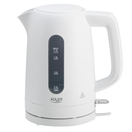 Adler Veekeetja | AD 1379w | Electric | 2200 W | 1.7 L | Polypropylene | 360° rotational base | Valge