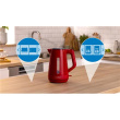 Bosch Veekeetja | TWK1M124 | Electric | 2400 W | 1.7 L | Plastic | 360° rotational base | Red