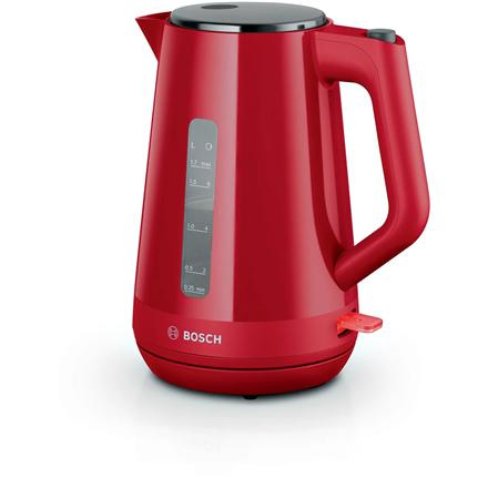 Bosch Veekeetja | TWK1M124 | Electric | 2400 W | 1.7 L | Plastic | 360° rotational base | Red