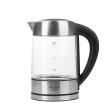 Adler | Kettle | AD 1247 NEW | With electronic control | 1850 - 2200 W | 1.7 L | Stainless steel, glass | 360° rotational base | Stainless steel/Transparent