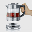 Severin WK 3473 electric Kettle 1 L 2200 W Stainless steel, Transparent