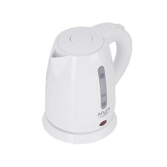 Adler | Kettle | AD 1272 | Electric | 1600 W | 1 L | Stainless steel/Polypropylene | 360° rotational base | Белый