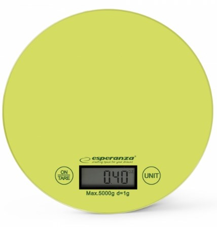 Esperanza EKS003G kitchen scale Electronic kitchen scale Green,Yellow Countertop Round