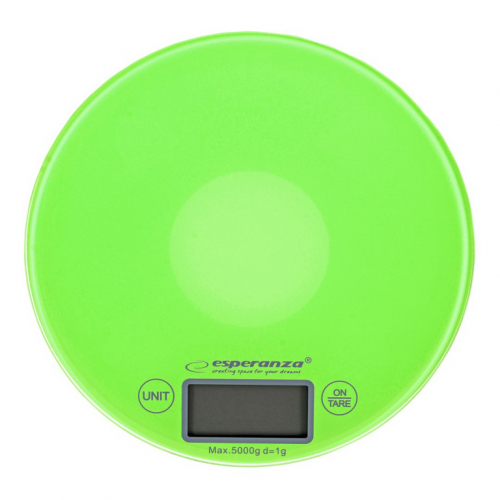 Esperanza EKS003G kitchen scale Electronic kitchen scale Green,Yellow Countertop Round