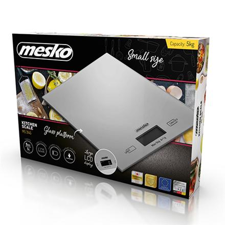 Mesko | Kitchen Scales | MS 3145 | Maximum weight (capacity) 5 kg | Graduation 1 g | Display type LCD | Silver