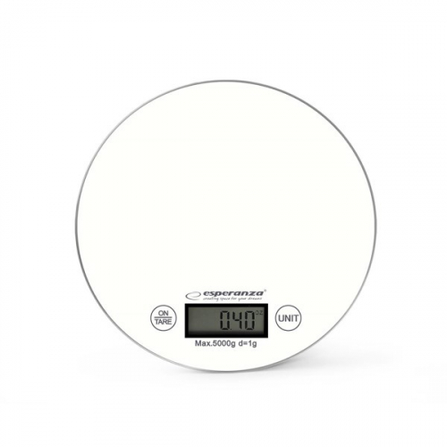 Esperanza EKS003W Electronic Kitchen Scale White Round