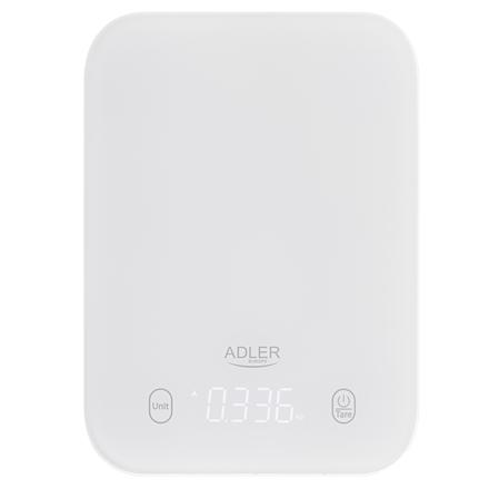 Adler Kitchen Scale | AD 3181w | Graduation 1 g | Display type LED | White