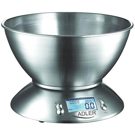 Adler | Kitchen scales | AD 3134 | Maximum weight (capacity) 5 kg | Graduation 1 g | Stainless steel