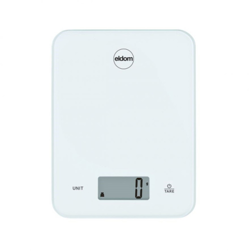 Electric kitchen scale, ARI, glass plate, white, up to 10 kg