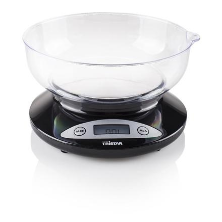 Tristar | Kitchen scale | KW-2430 | Maximum weight (capacity) 2 kg | Graduation 1 g | Display type LCD | Черный