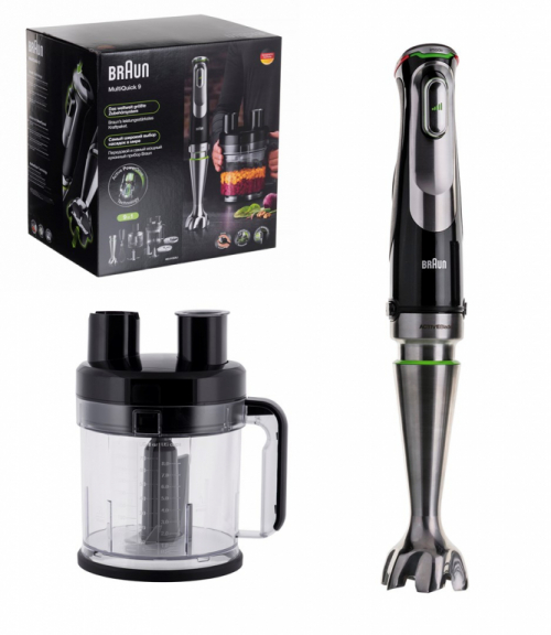 Braun MultiQuick 9 MQ 9195XLI 2 L Immersion blender 1200 W Black, Stainless steel