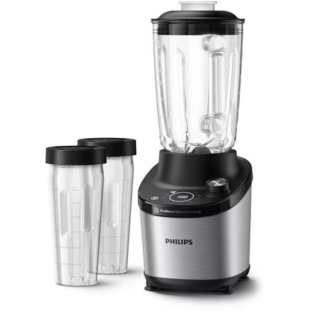 Philips | High Speed Blender | HR3760/10 7000 Series | Tabletop | 1500 W | Jar material Glass | Jar capacity 2 L | Ice crushing | Metal/Black 380398