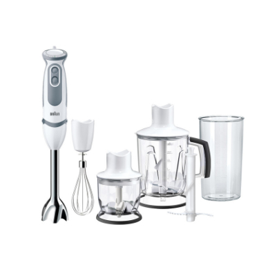 BRAUN MultiQuick 5 Hand blender MQ 5245 Aperitive, 1000W, 21 speeds, Stainless steel blades, White/gray