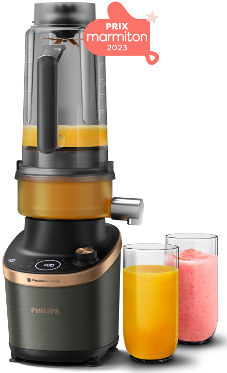 HR3770/10 Flip&Juice™ Blender High speed blender with juicer module PHILIPS