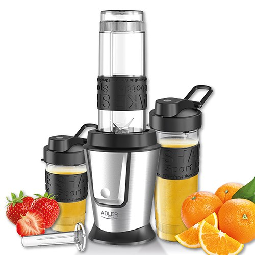 Adler AD 4081 blender 0.57 L Sport blender 800 W Black, Stainless steel, Translucent