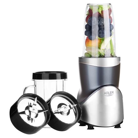 Adler Blender Smoothie Set | AD 4084 | Tabletop | 1200 W | Jar material BPA-Free | Jar capacity 0.3+0.5+0.5+0.7 L | Ice crushing | Stainless Steel 447369
