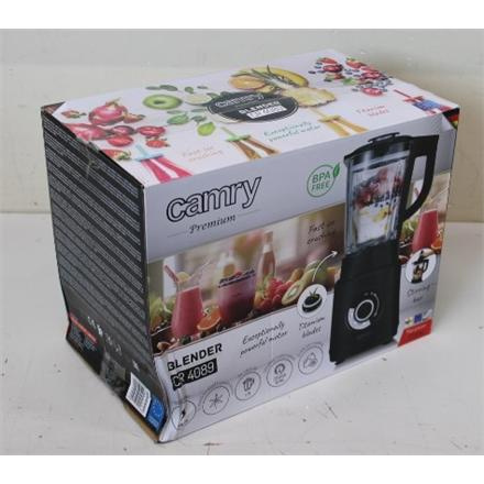 Taastatud. Camry CR 4089 Blender, 2000 W, Jar material Glass, Jar capacity 1.7 L, Ice Crushing, Black | Camry Blender | CR 4089 | Tabletop | 2000 W | Jar material Glass | Jar capacity 1.7 L | Ice crushing | Black | DAMAGED PACKAGING