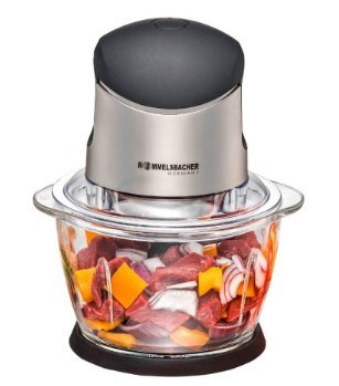 Rommelsbacher MZ 400 electric food chopper 1 L 400 W Black, Stainless steel