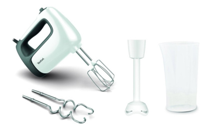 Tefal Prep'Mix+ HT4611 Hand mixer 500 W White