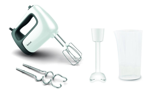 Tefal Prep'Mix+ HT4611 Hand mixer 500 W White