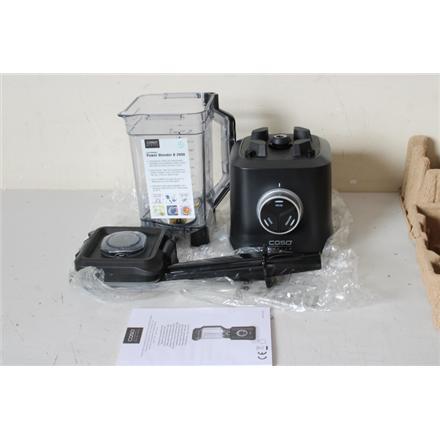 Taastatud. Caso B 2000 Power Blender, Power 2000 W, Black | Caso Power Blender | B 2000 | Tabletop | 2000 W | Jar material Tritan | Jar capacity 2 L | Ice crushing | Black | UNPACKED, DAMAGED INNERT PACKAGING