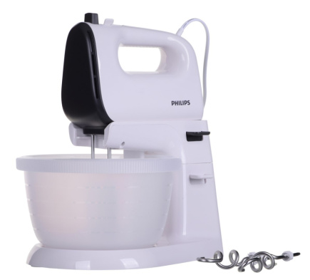 Philips Viva Collection HR3745/00 mixer Stand mixer 450 W Grey, White