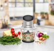 Rommelsbacher MZ 500 electric food chopper 1.5 L 500 W Must, Stainless steel