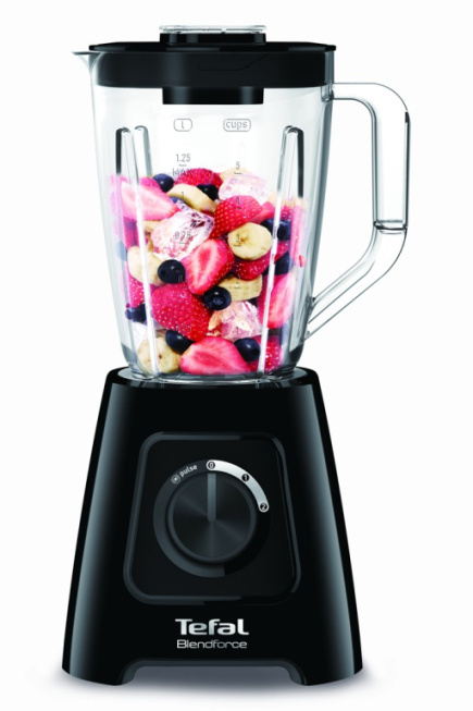 Tefal BlendForce II BL4208 blender 1.25 L Tabletop blender 600 W Black