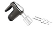 Tefal Powermix Silence HT650E Hand mixer 600 W Silver