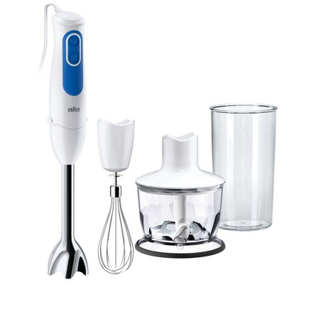 Braun MQ3035WH Sauce 0.6 L Immersion blender 700 W Blue, Valge