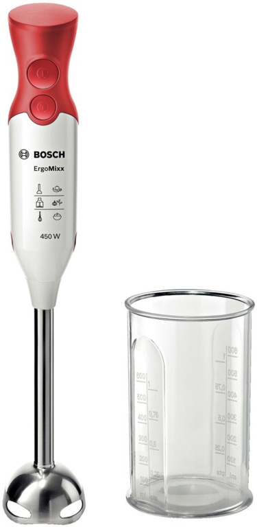Bosch MSM64110 blender Immersion blender 450 W Red, Valge