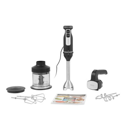 Ninja CI100EU blender 0.7 L Immersion blender 850 W Must, Stainless steel, Transparent