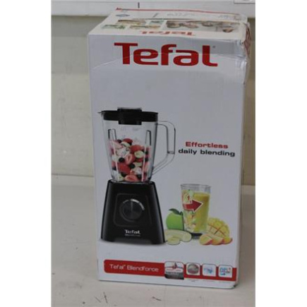 Taastatud. TEFAL BL420838 Blender, BlendForce, Power 600W, Must | TEFAL Blender | BL420838 BlendForce | Tabletop | 600 W | Jar material Plastic | Jar capacity 1.25 L | Ice crushing | Must | DAMAGED PACKAGING