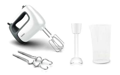 Tefal Prep'Mix+ HT4611 Hand mixer 500 W White