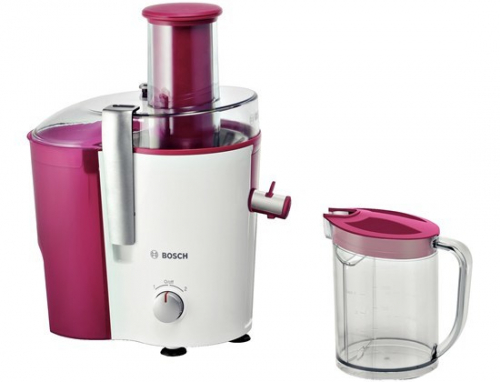 Bosch MES25C0 juice maker Centrifugal juicer 700 W Cherry (fruit), Transparent, White