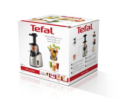 Tefal Infiny Juice ZC255B Juice extractor 200 W Grey, Silver