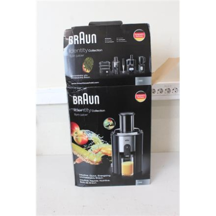 Taastatud. Braun J500 Multiquick 5 Juicer, Black | Braun | J 500 Multiquick 5 | Type Juicer | Black | 900 W | Number of speeds 2 | DAMAGED PACKAGING, CRACKED CONTAINER SIDE
