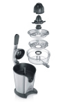 Severin SEV CP 3544 ZITRUSPRESSE citrus press Stainless steel Black, Stainless steel
