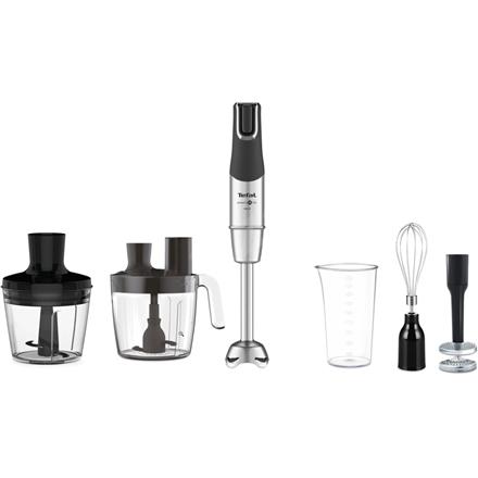 TEFAL | Blender | Infinity Force Pro 5in1 HB95LD38 | Hand Blender | 1200 W | Number of speeds Variable | Black/Stainless steel